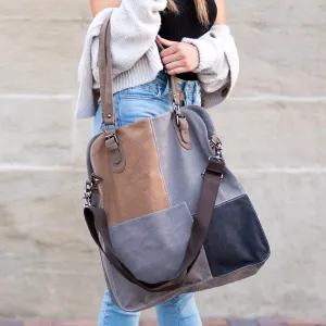 Colorblock Messenger Bag