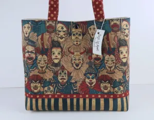 Creepy Circus Clowns Shoulder Bag Purse