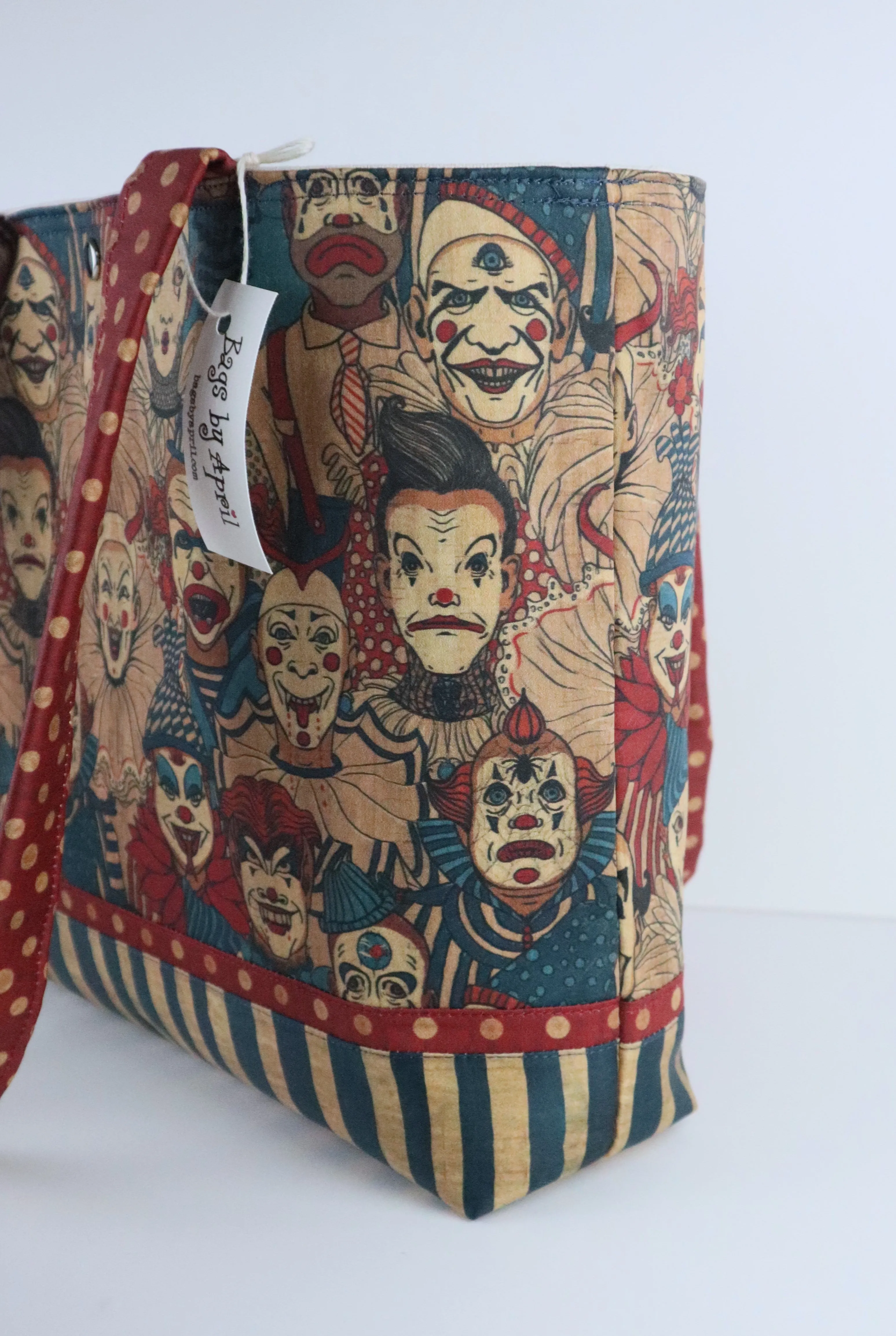 Creepy Circus Clowns Shoulder Bag Purse