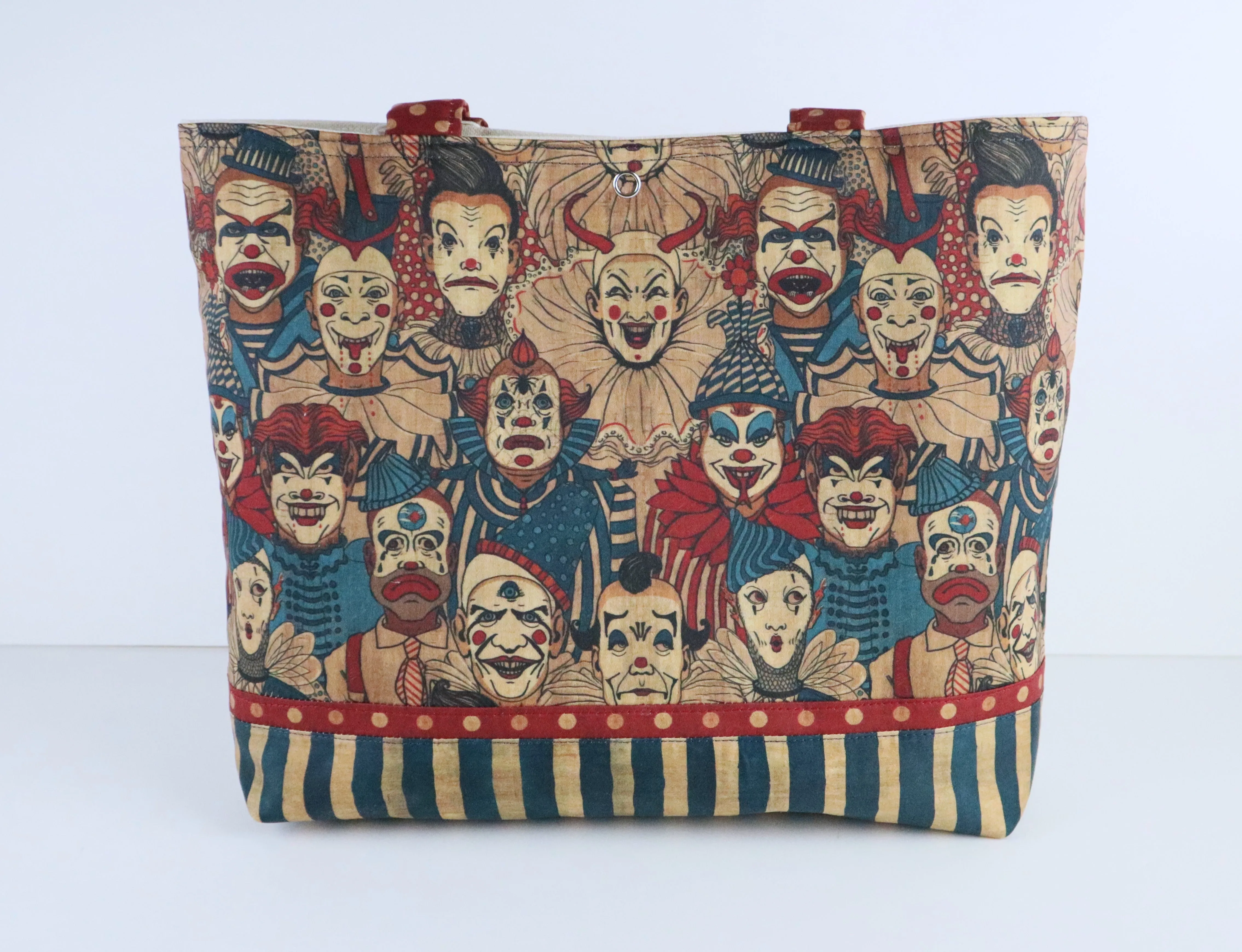 Creepy Circus Clowns Shoulder Bag Purse