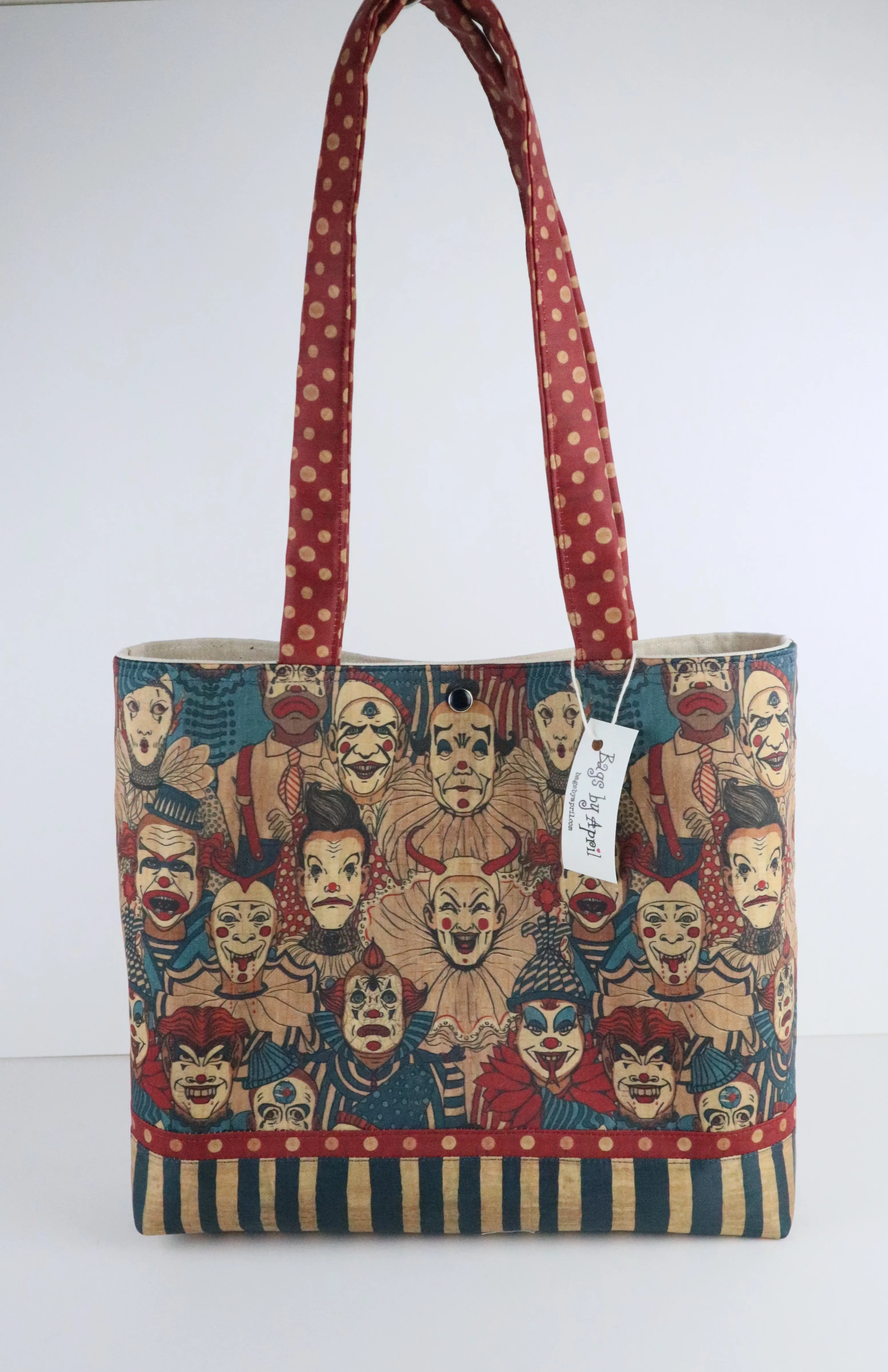 Creepy Circus Clowns Shoulder Bag Purse