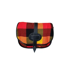 Crossbody - Half Moon - Maasai Orange - Black Leather
