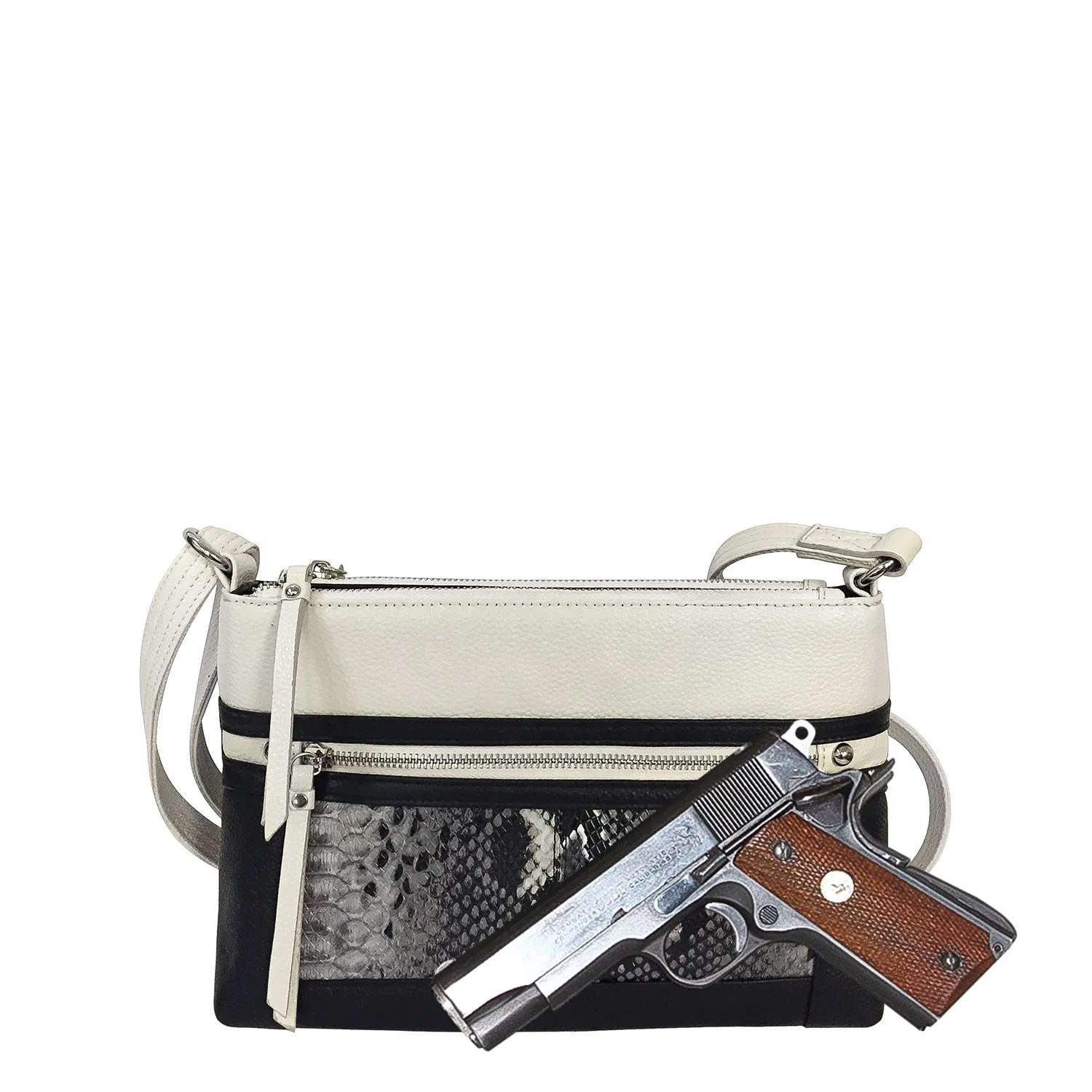 Crossbody Leather Concealed Carry Holster Purse