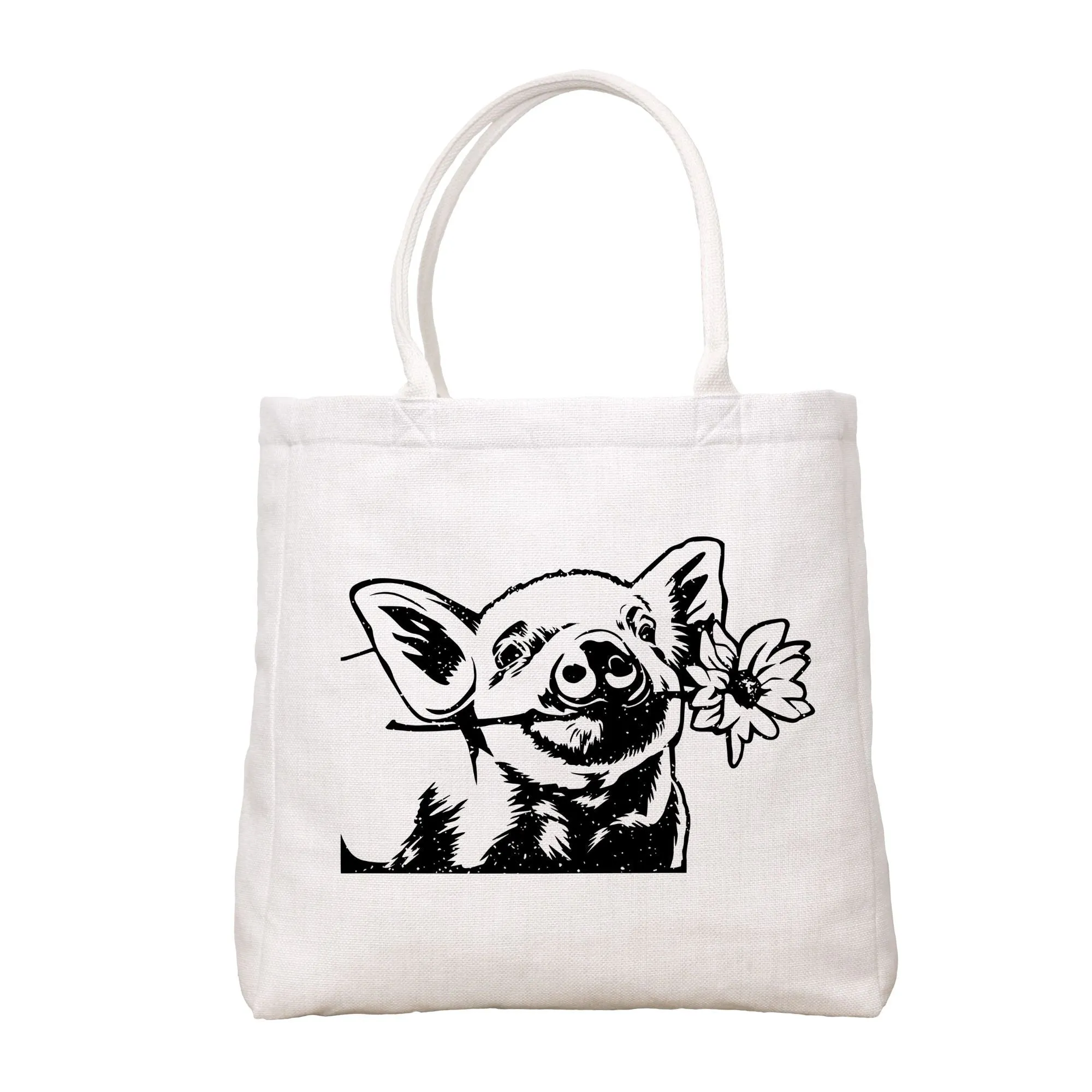 Curious Pig Tote Bag