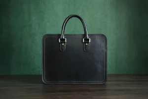 Custom Handmade Vegetable Tanned Italian Leather Briefcase Business Laptop Bag Mens Handbag D046