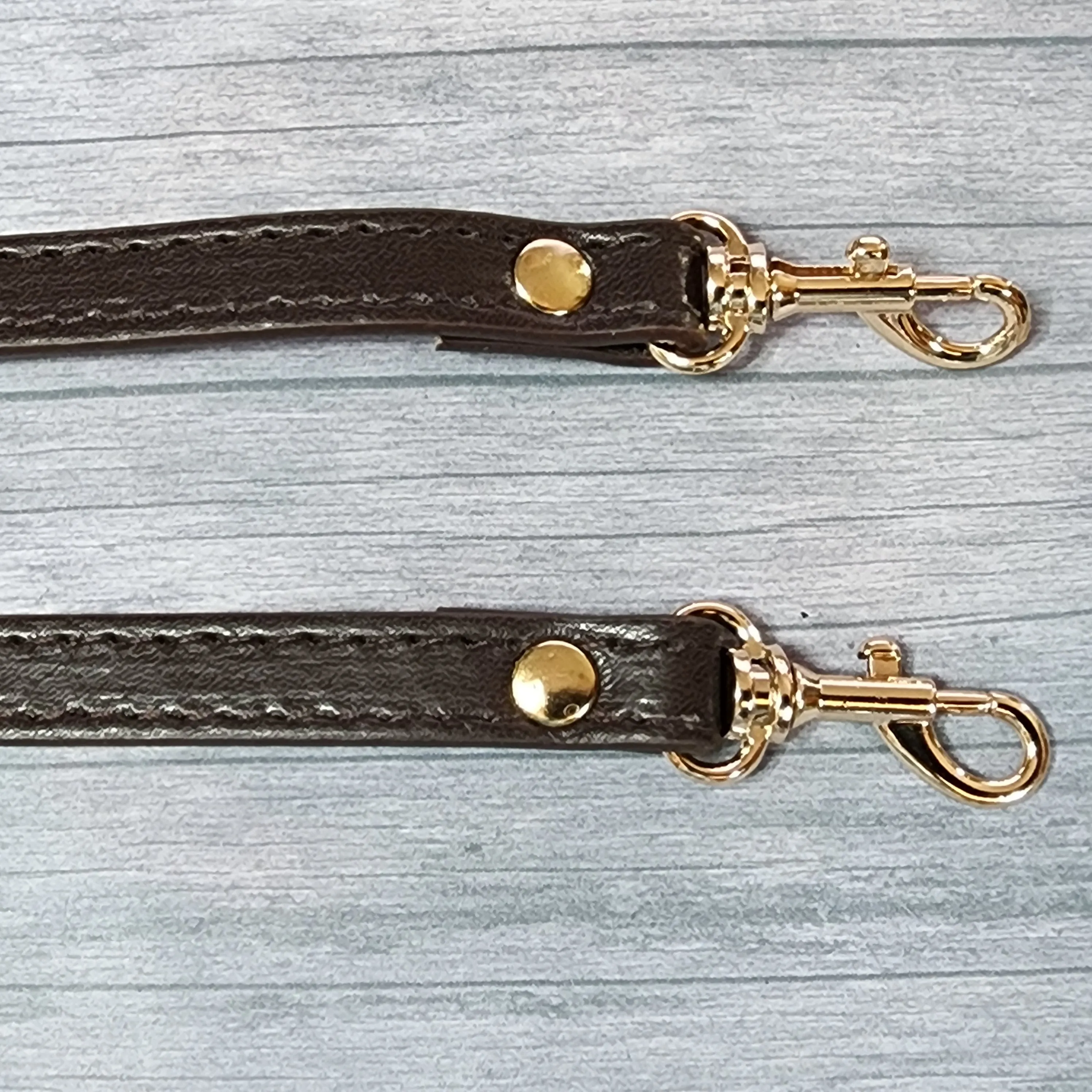 Dark Brown Imitation Leather Purse & Bag Strap | 41 -47 Inch