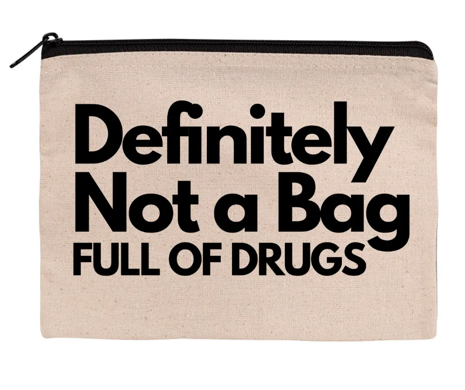 Definitely Not a Bag... Zippered Canvas Pouch