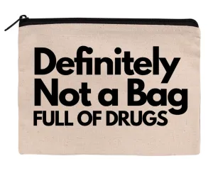 Definitely Not a Bag... Zippered Canvas Pouch