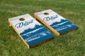 Detroit Lions Stadium Skyline