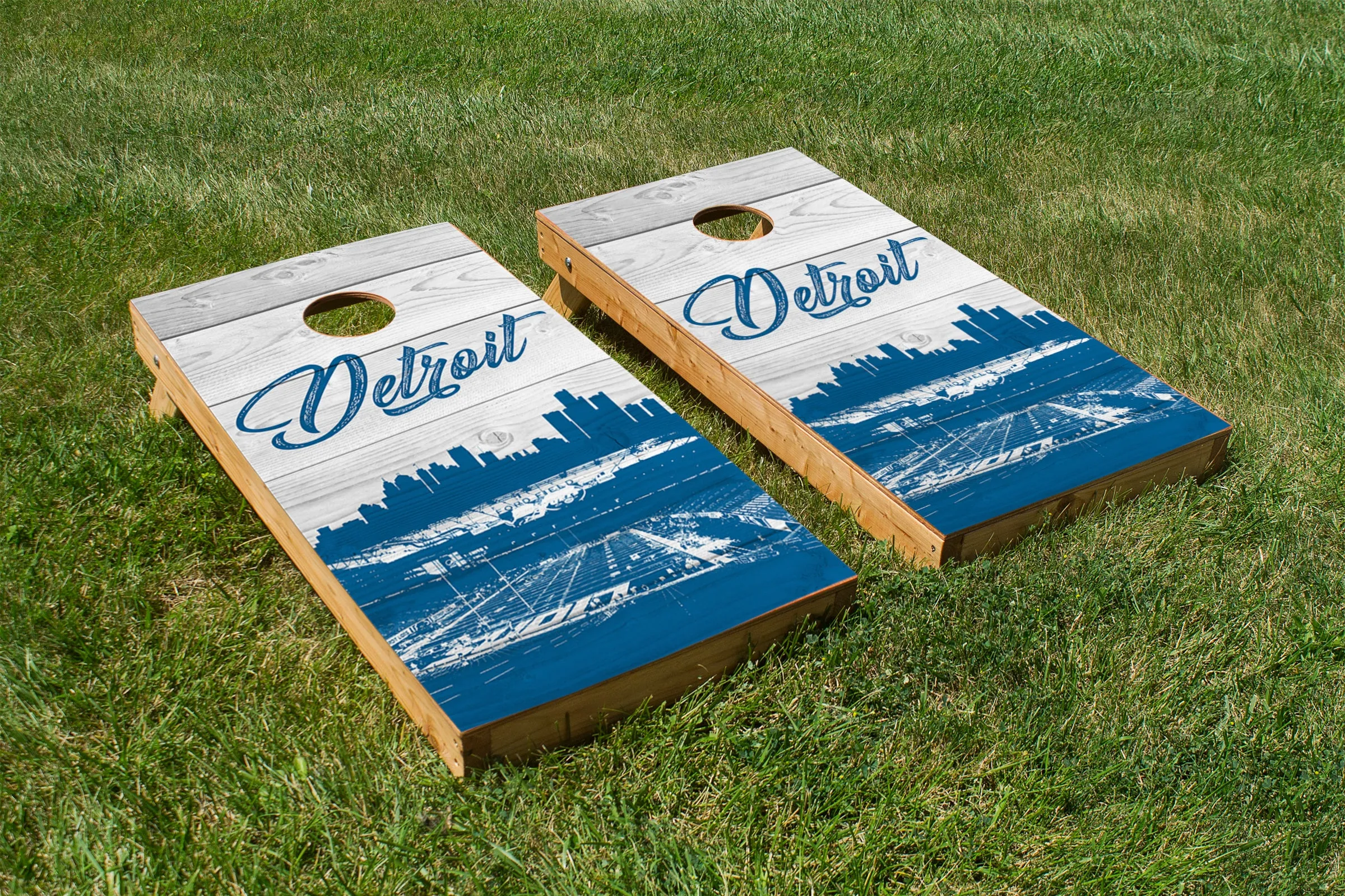 Detroit Lions Stadium Skyline