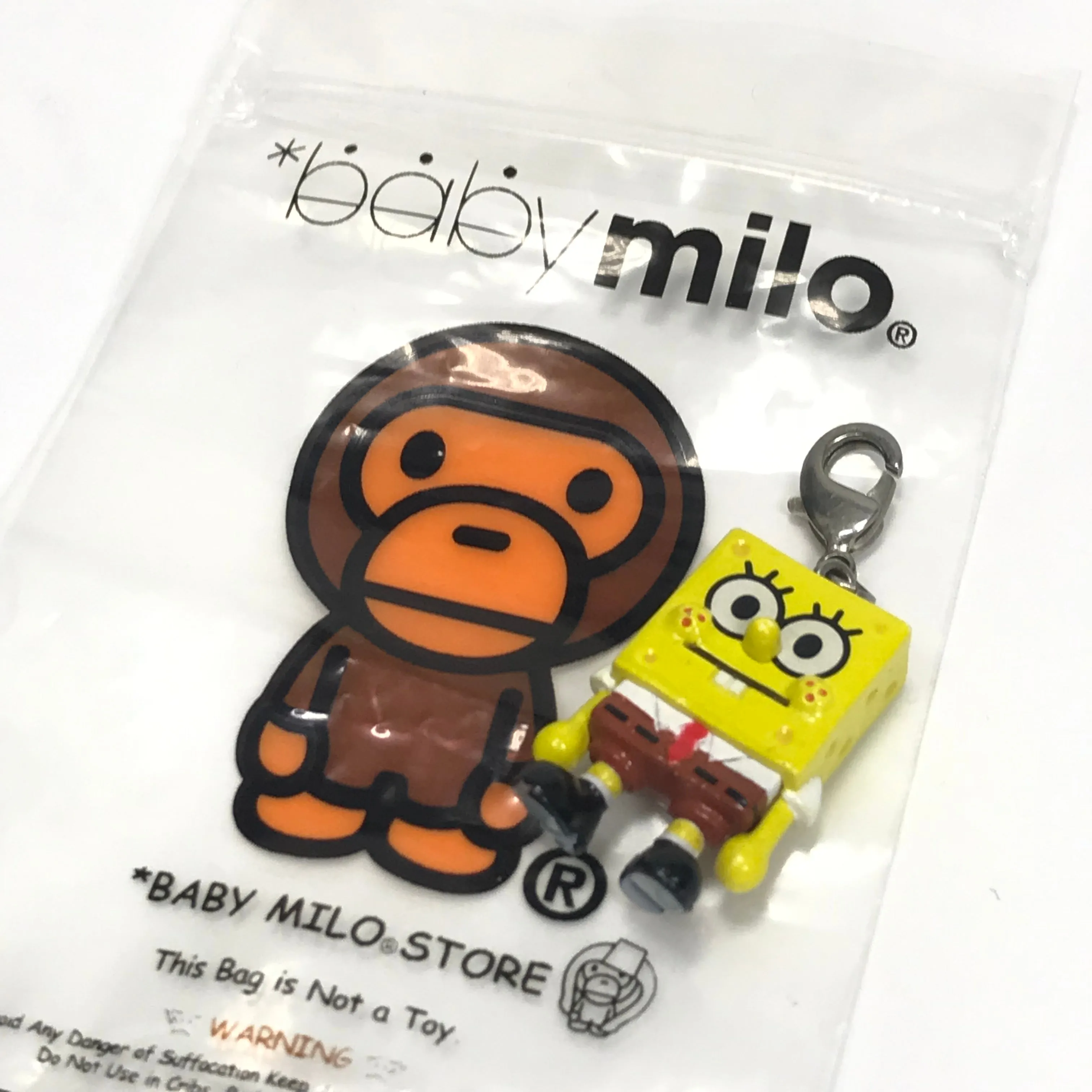 DS! A Bathing Ape Bape Spongebob Vinyl Keychain
