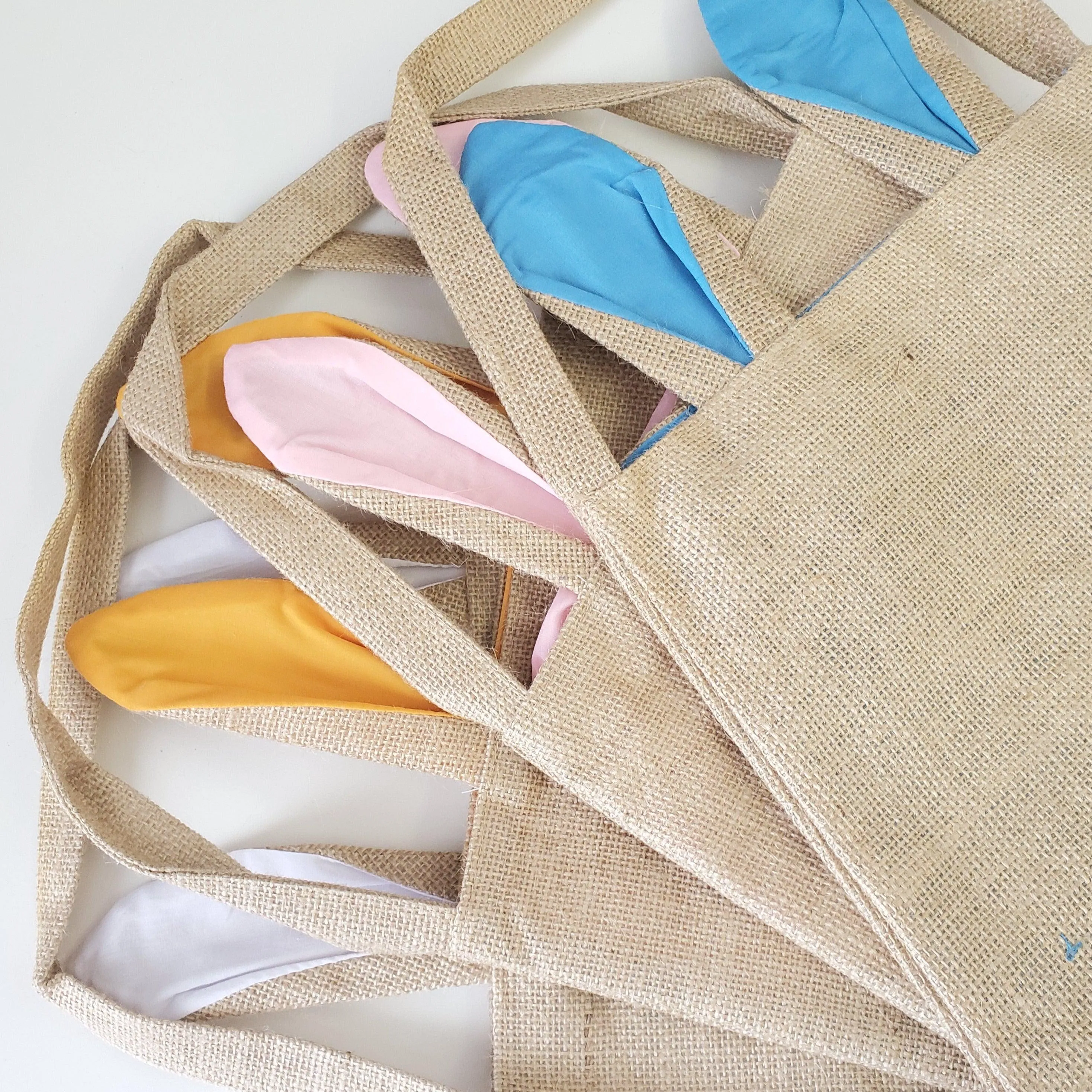 Easter Bunny BAGS Burlap