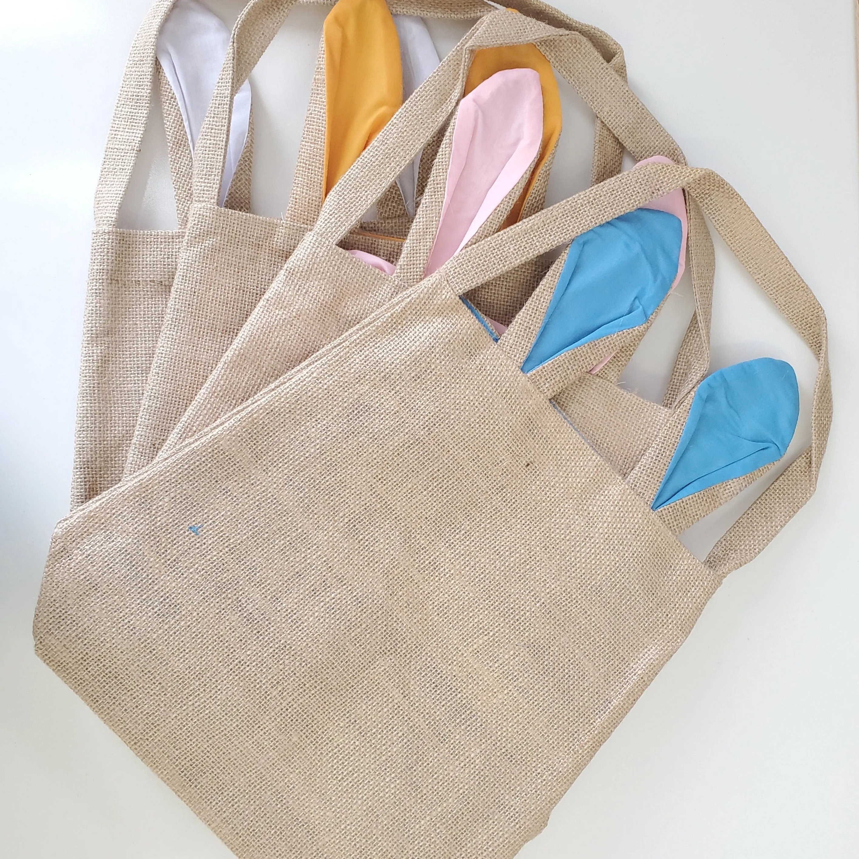 Easter Bunny BAGS Burlap