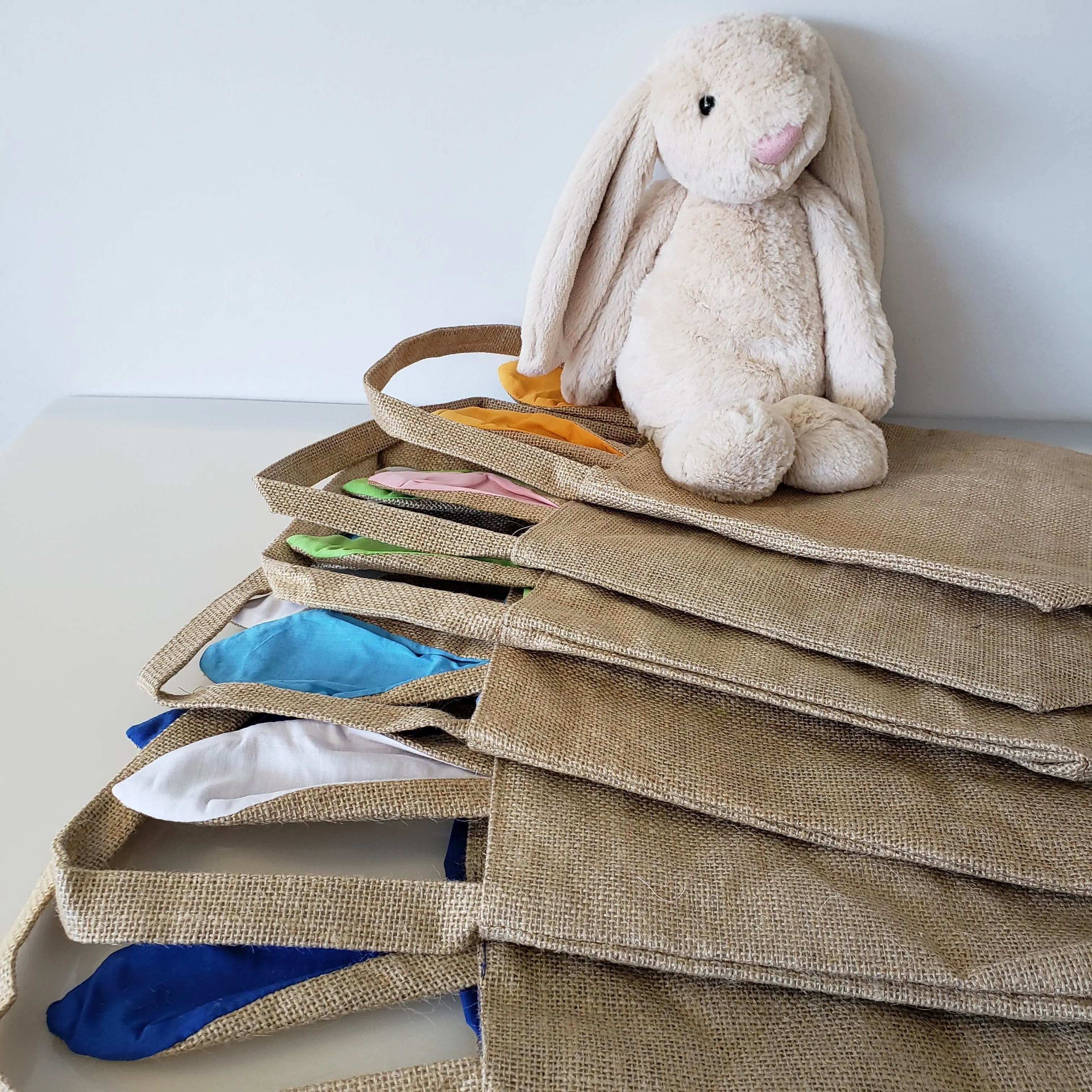 Easter Bunny BAGS Burlap