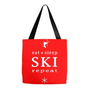 Eat Sleep SKI red - Tote Bag
