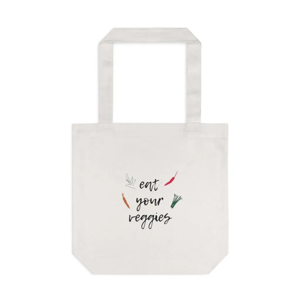 Eat Your Veggies Cotton Tote Bag