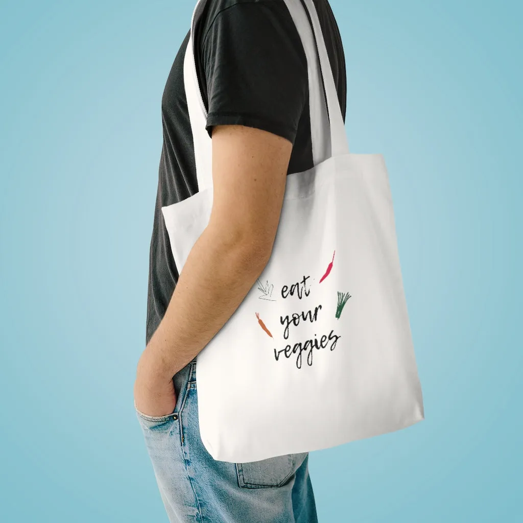 Eat Your Veggies Cotton Tote Bag