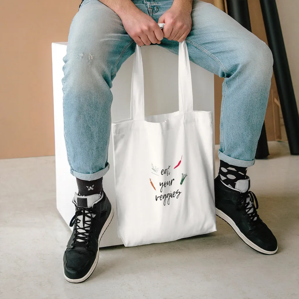 Eat Your Veggies Cotton Tote Bag