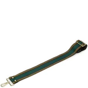 Elie Beaumont Bag Strap - Green Gold Trim