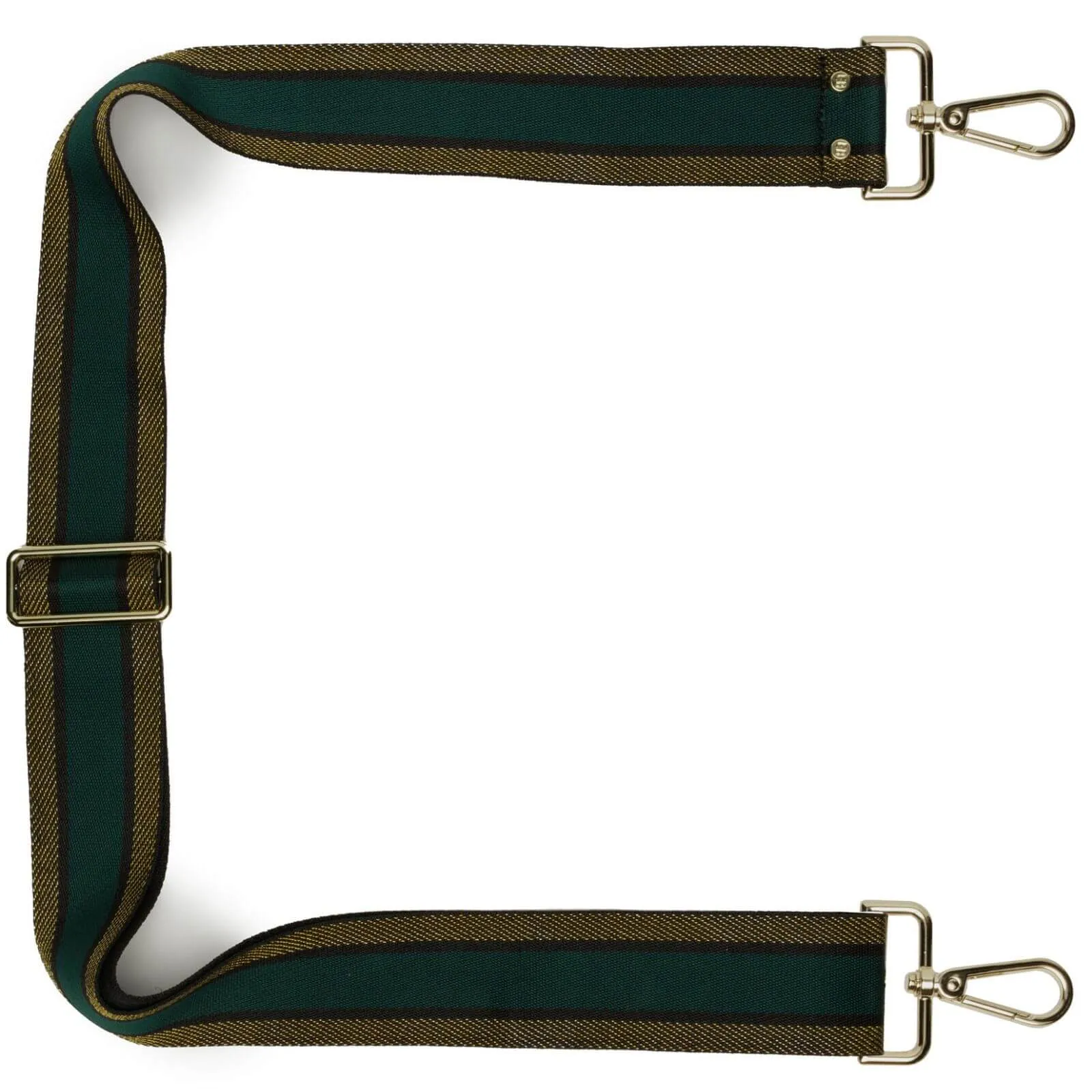 Elie Beaumont Bag Strap - Green Gold Trim