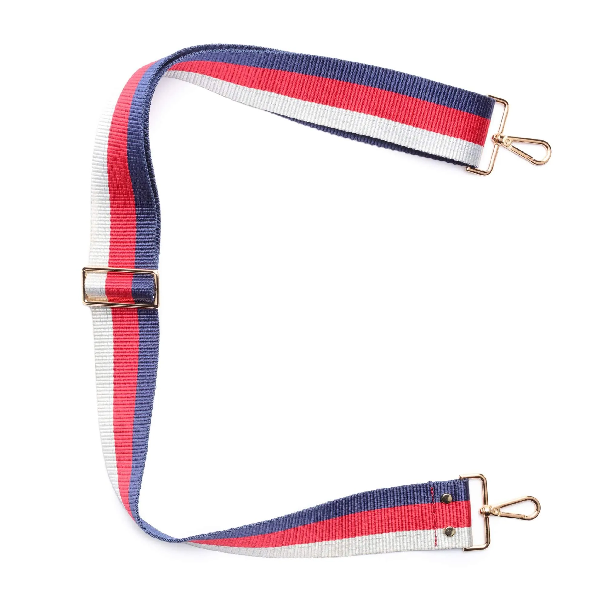 Elie Beaumont Bag Strap - Navy Red Stripe