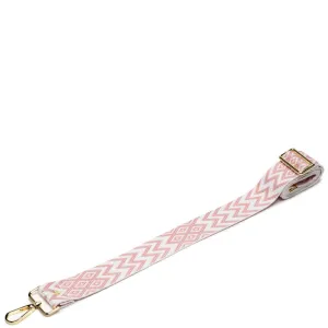 Elie Beaumont Bag Strap -  Pink Diamond Chevron