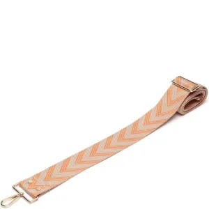 Elie Beaumont Bag Strap - Tangerine Chevron