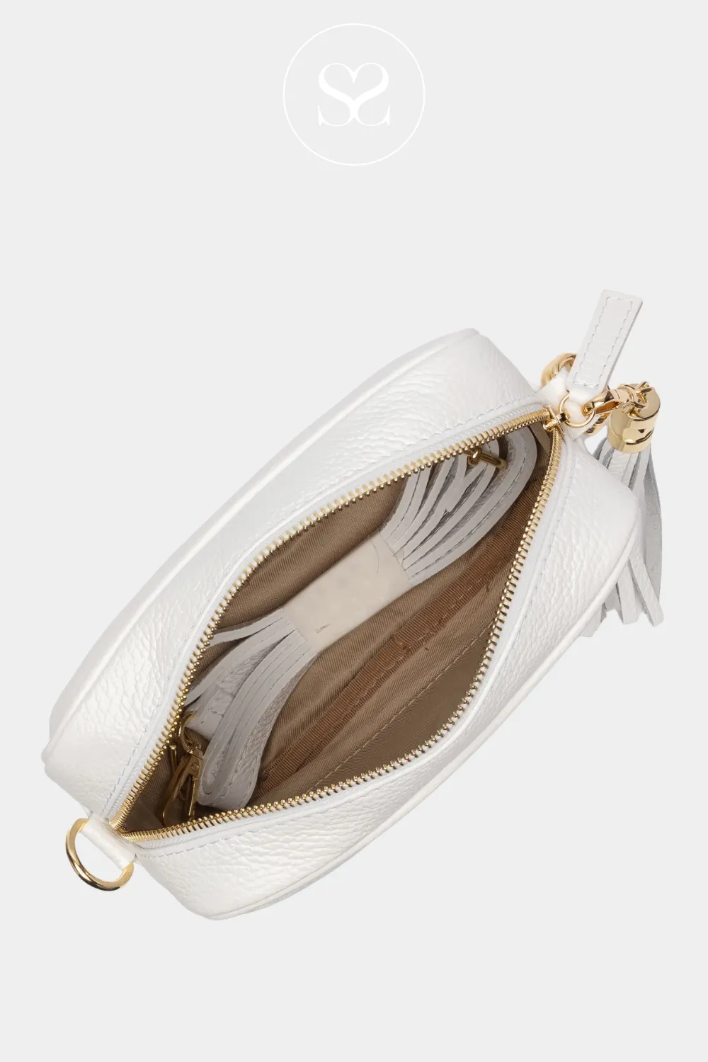 ELIE BEAUMONT - CROSSBODY BAG - WHITE