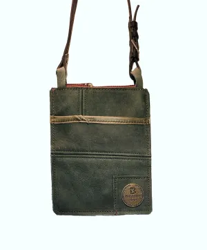 Emaline Upcycled Green Couch Bag