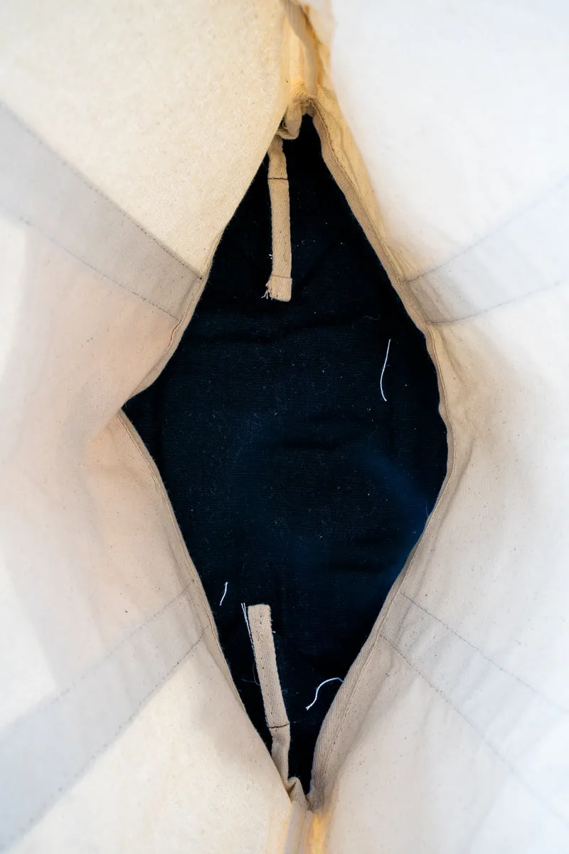 Embroidered Born To Yap Coquette Canvas Boat Tote *Choose Thread Color