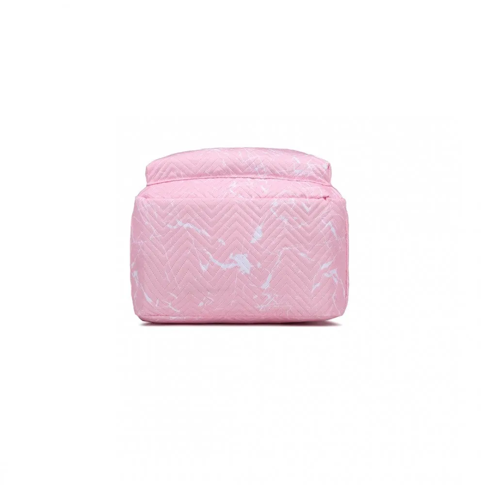 EQ2361 - Kono Water-Resistant School Backpack With Secure Laptop Compartment - Pink