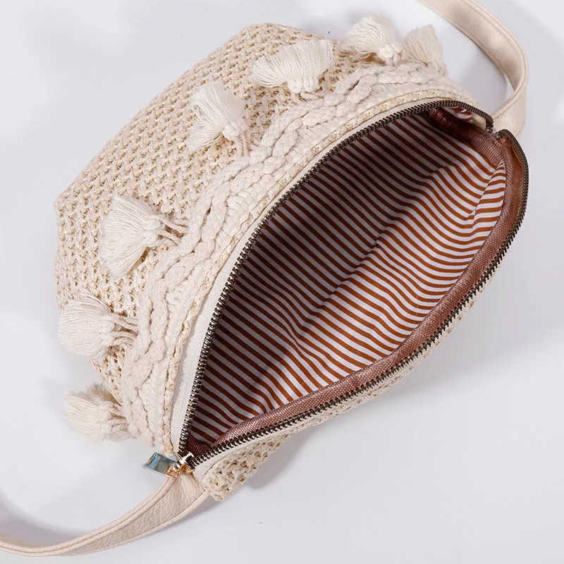 Esme Crochet Tassel Sling Bag