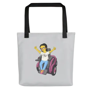 Esperanza From Raising Dion (Yellow Cartoon) D.D.N.E.L. Grey Tote Bag