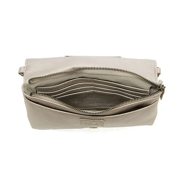 Everly Crossbody - Metallic Silver