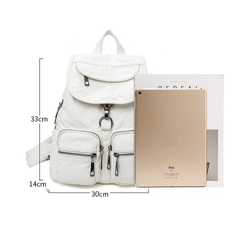 Fashion Sheepskin Leather Backpack