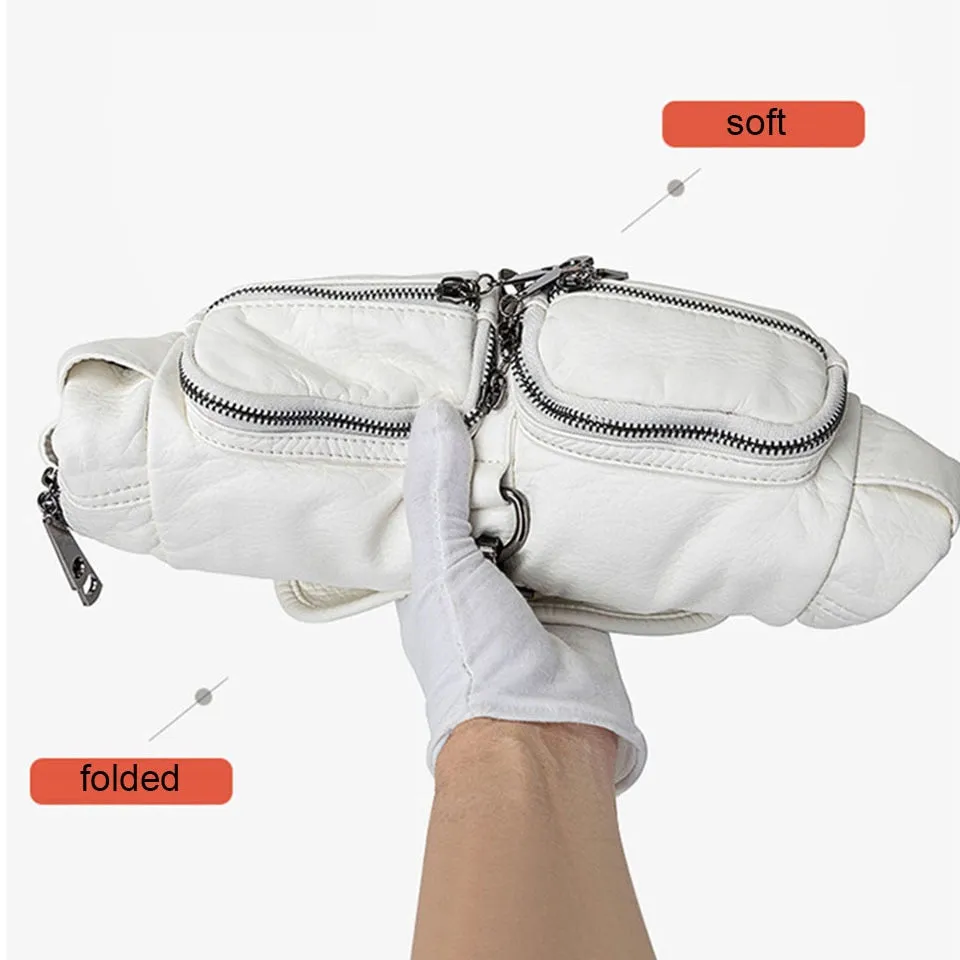 Fashion Sheepskin Leather Backpack