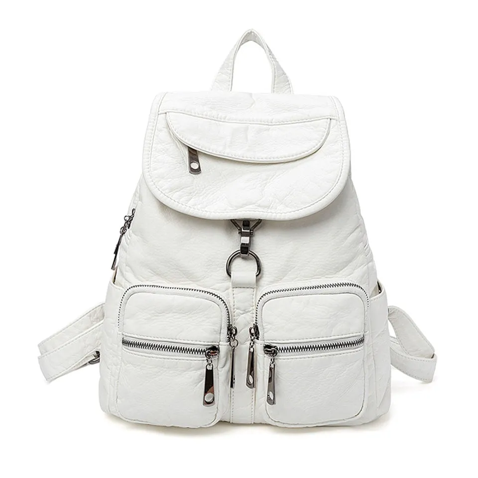 Fashion Sheepskin Leather Backpack