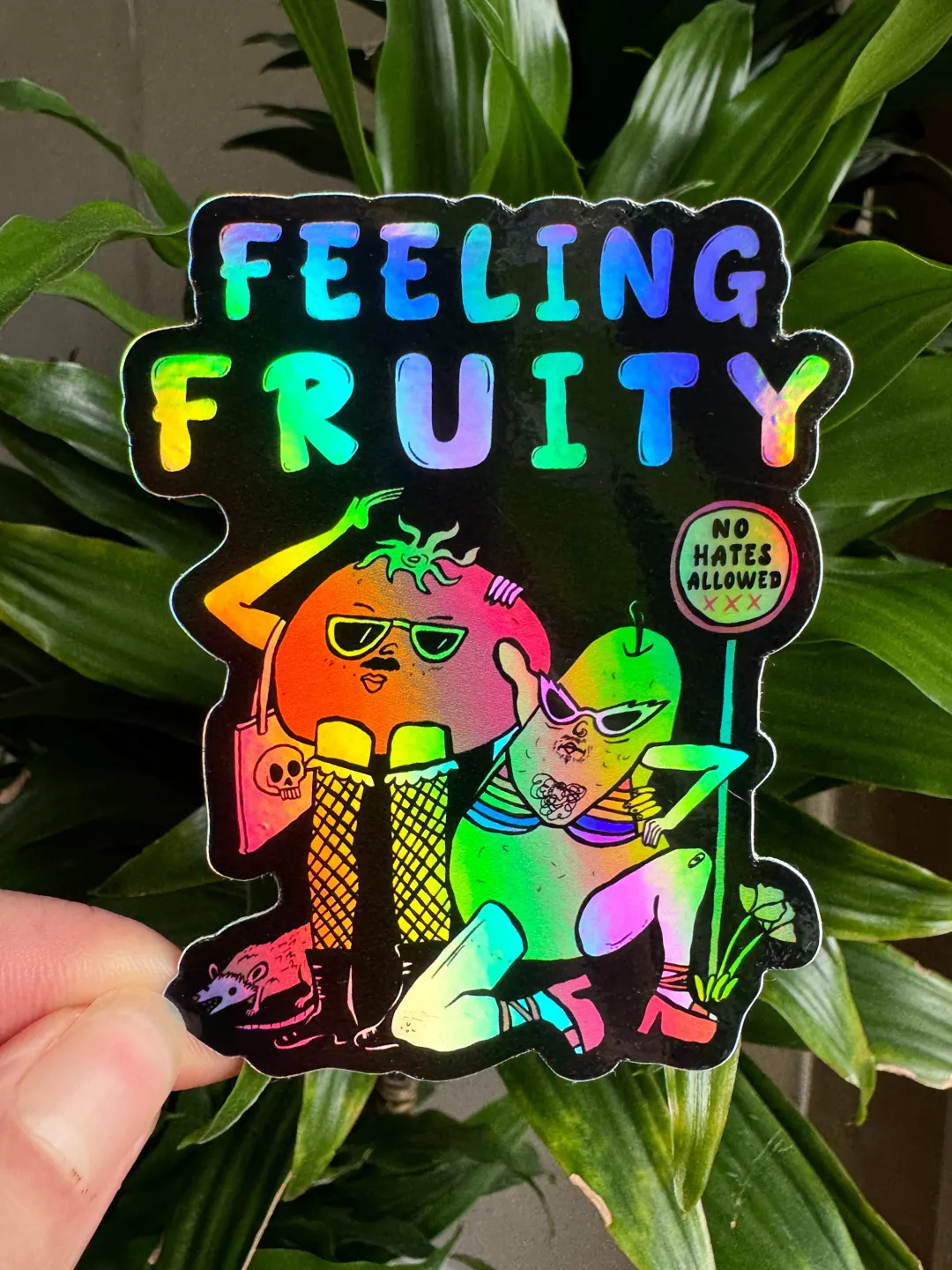 Feeling Fruity Holographic Sticker