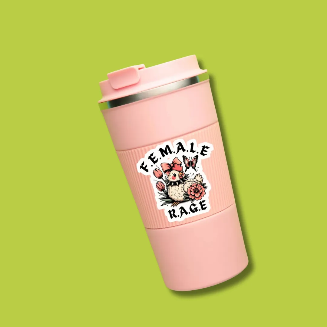 Female Rage Sticker
