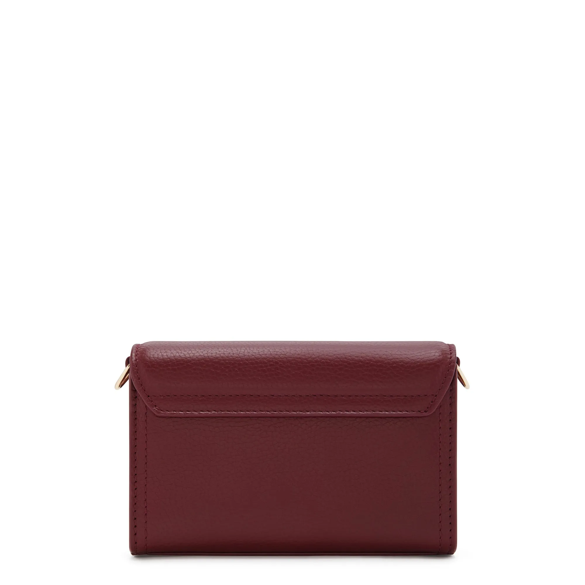 Femme Forte Kim bordeaux red calfskin leather crossbody bag