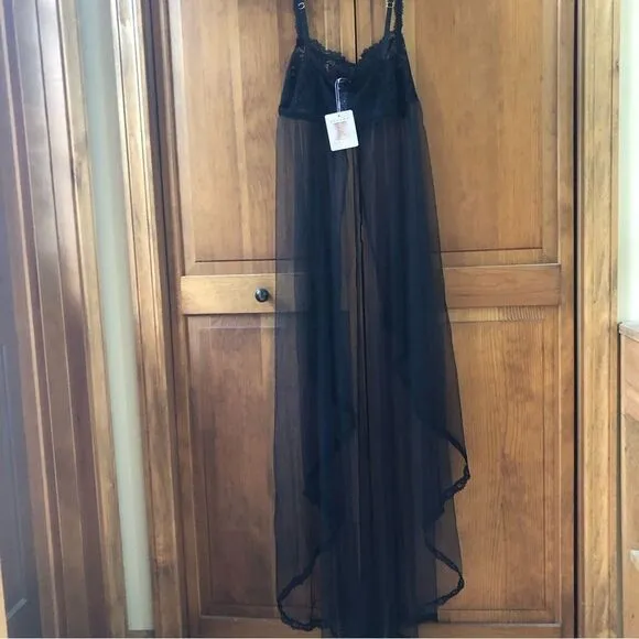 Fenty Lace and Tulle Maxi Slip