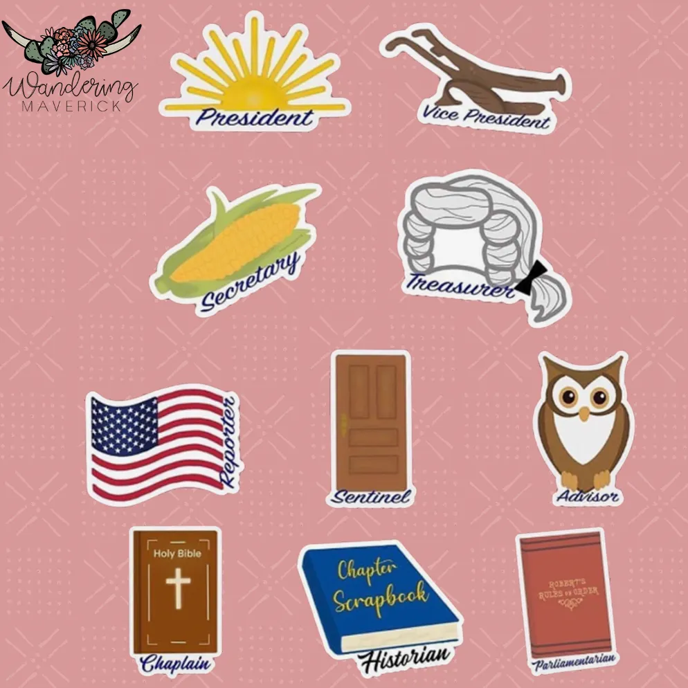 FFA Officer Sticker - Pick Your Office
