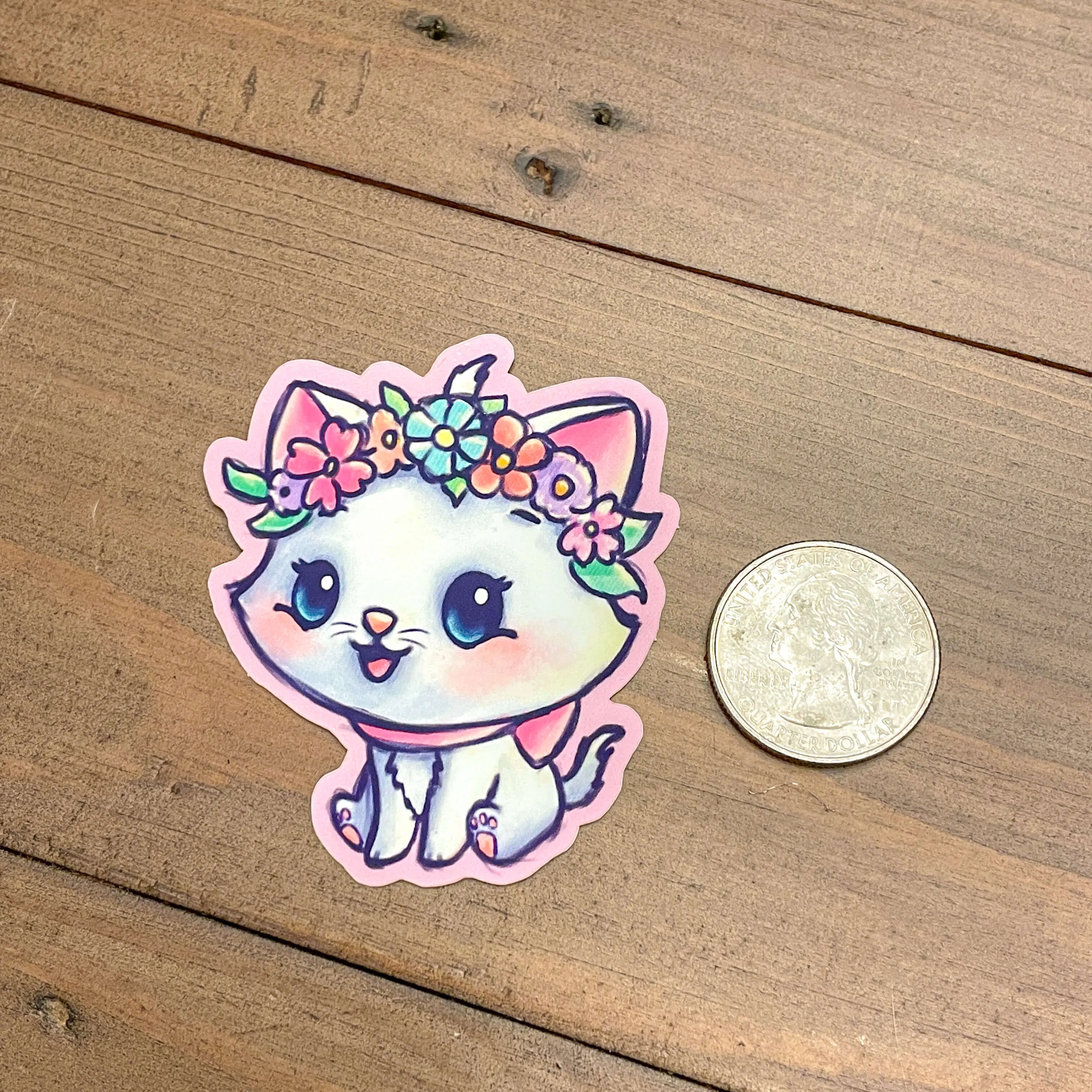 Flower Crown Marie Sticker