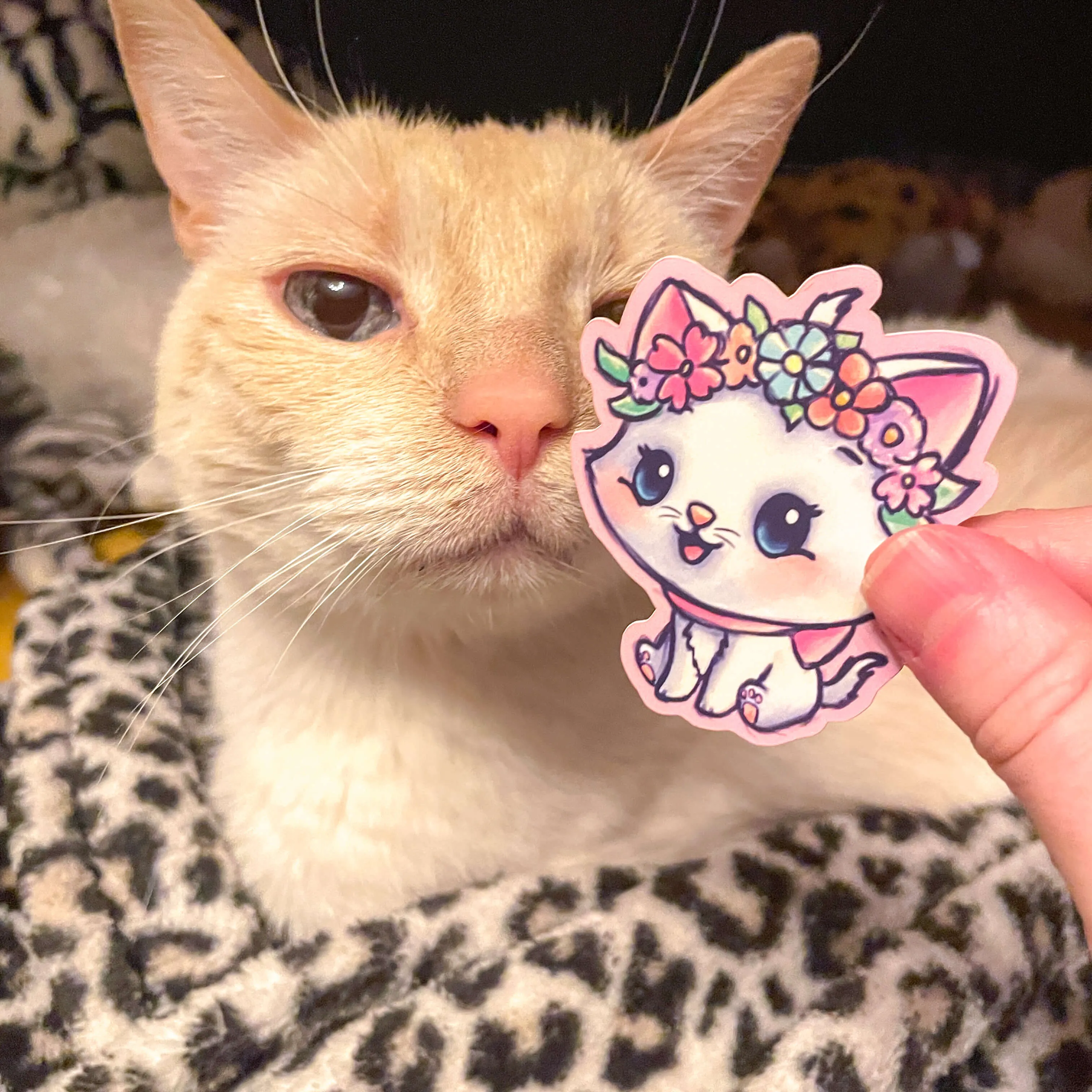 Flower Crown Marie Sticker
