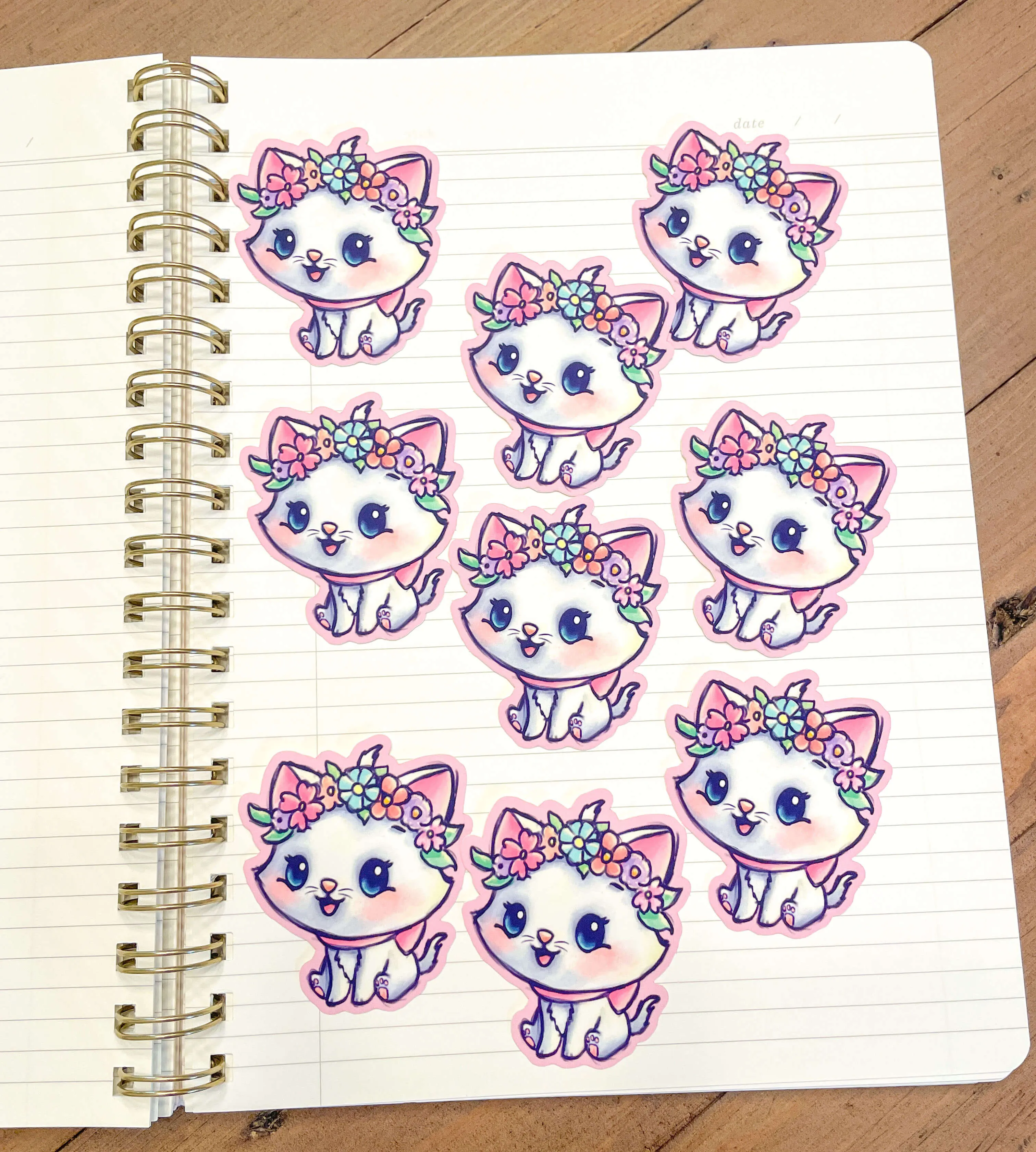 Flower Crown Marie Sticker