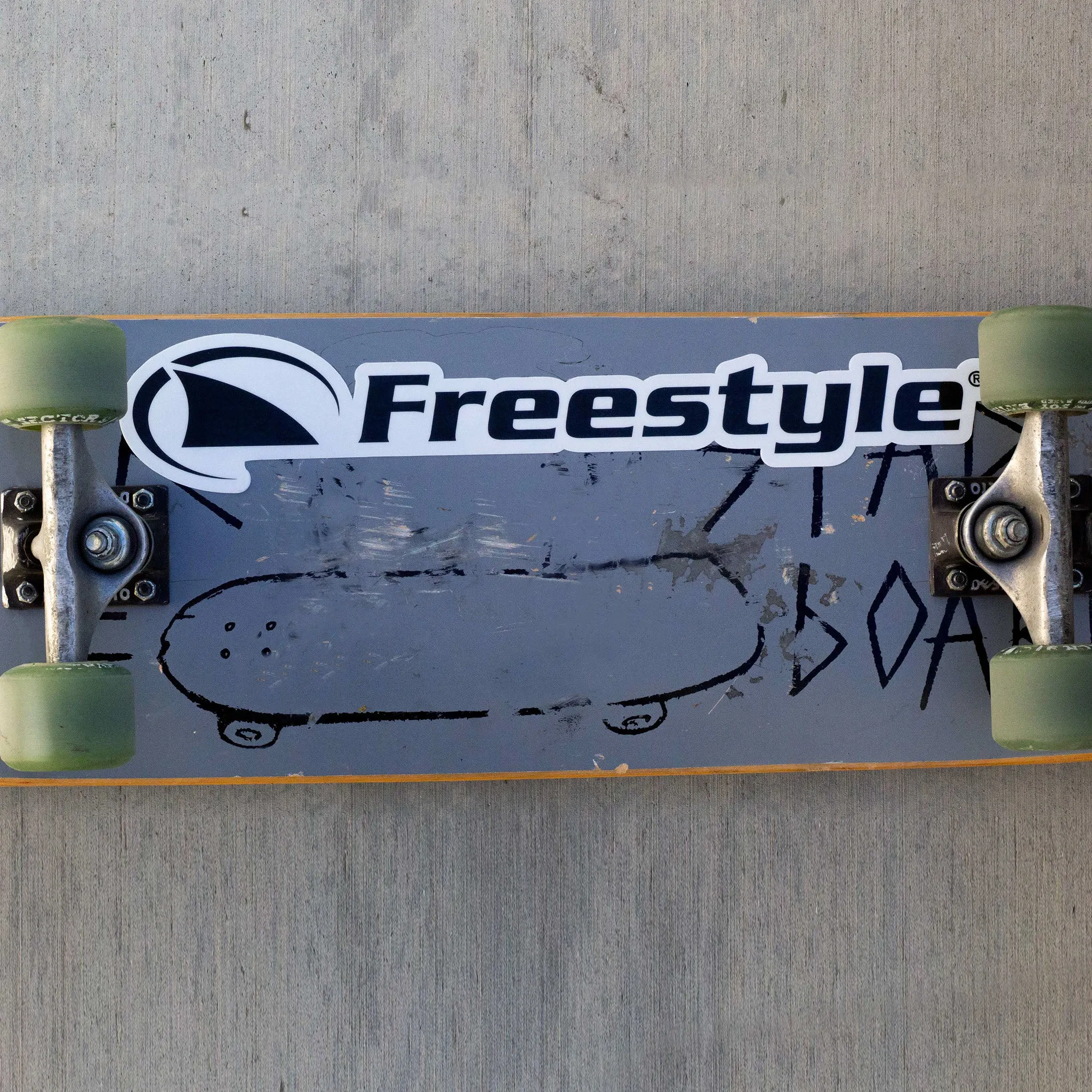 Freestyle/Fin Large Waterproof Decal