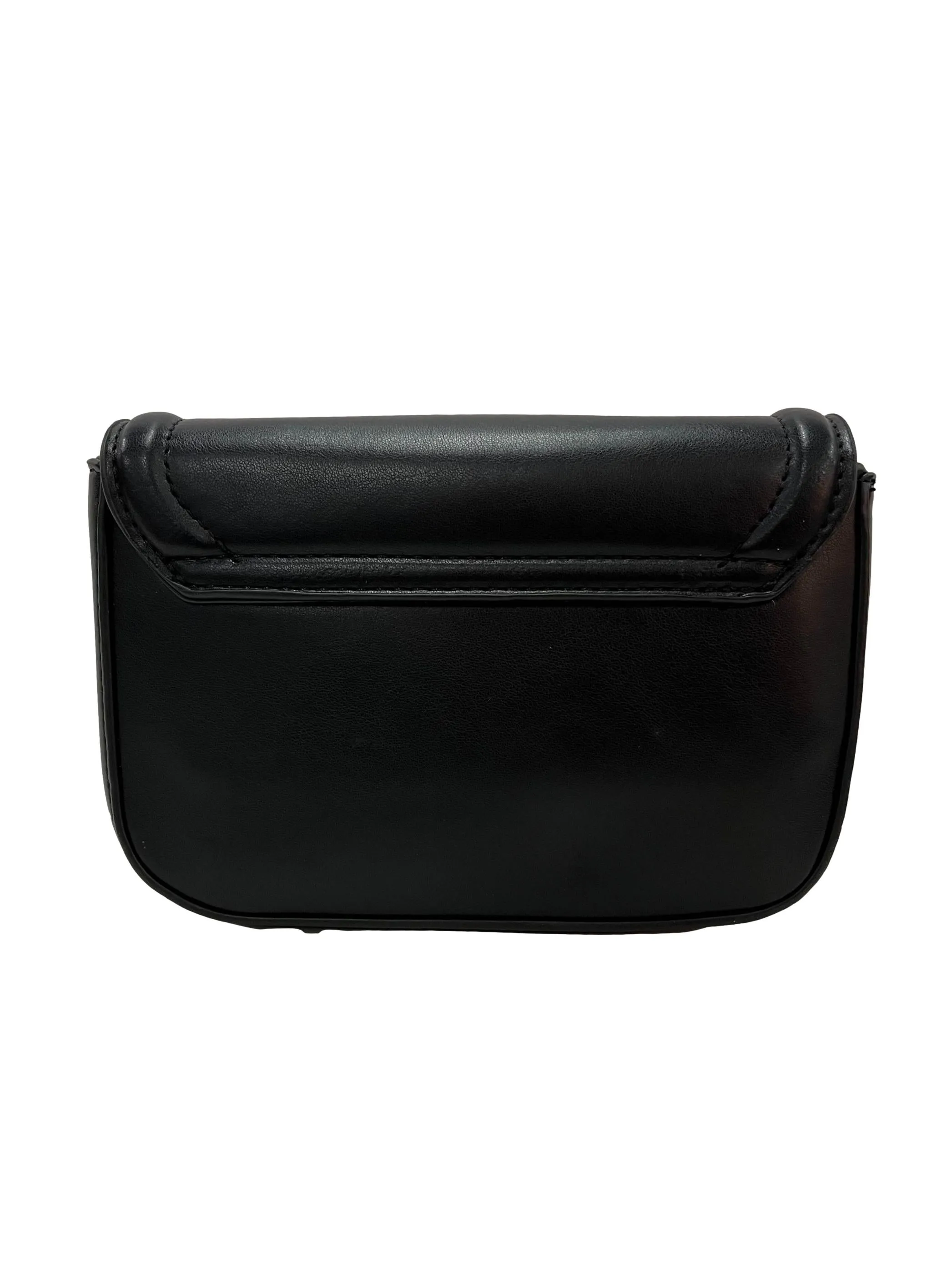 Front Flap Crossbody Bag - Black