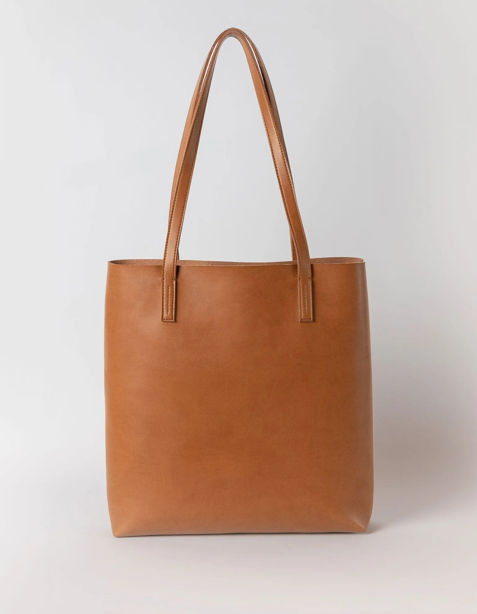 Georgia Unisex Apple Leather Tote Vegan Bag | Brown