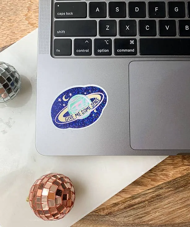 Give Me Some Space Glitter Sticker