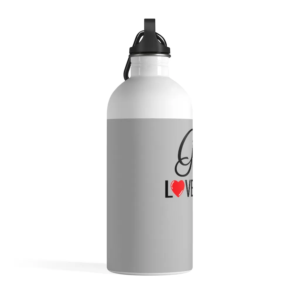 God Loves You Stainless Steel Water Bottle